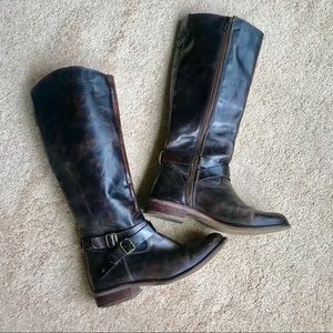 Hinge Leather boots, size 9/8.5
